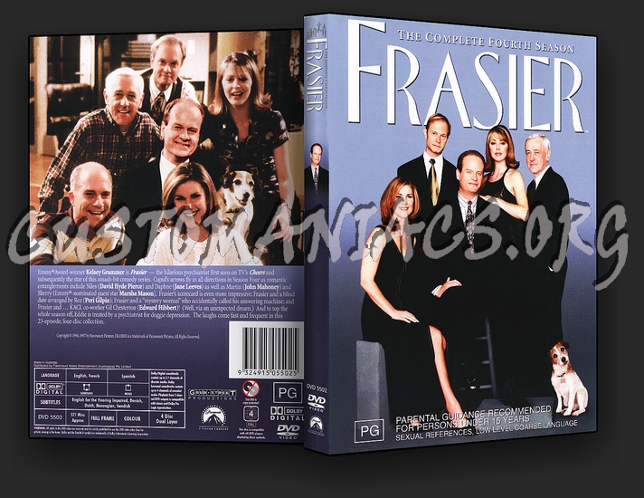 Frasier Series 1, 3 & 4 dvd cover