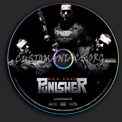Punisher 2 - War Zone dvd label