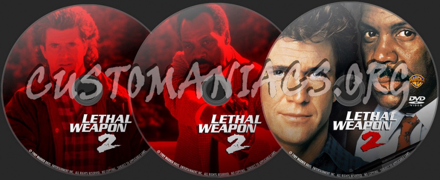 Lethal Weapon 2 dvd label