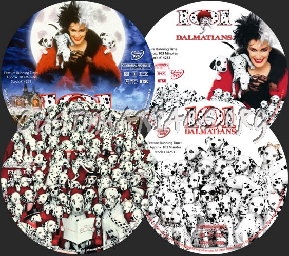 101 Dalmatians dvd label