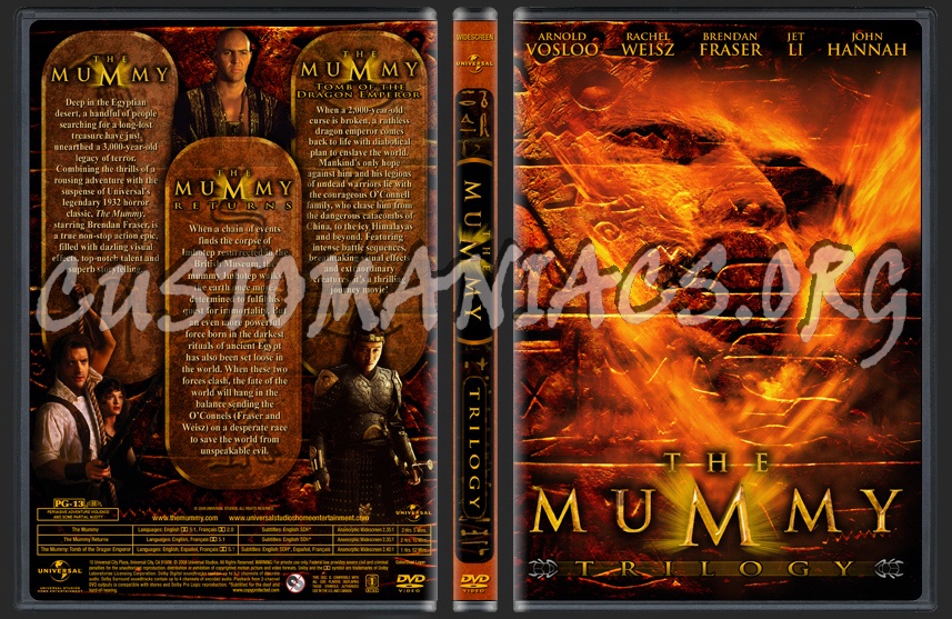 The Mummy - Trilogy dvd cover