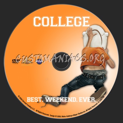 College dvd label