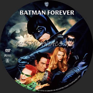Batman Forever dvd label