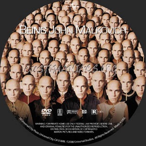 Being John Malkovich dvd label