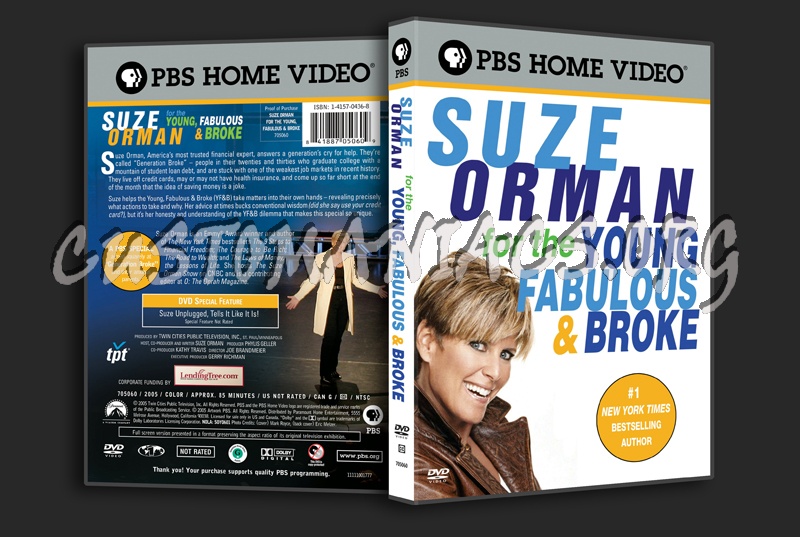Suze Orman for the Young Fabulous & Broke dvd cover