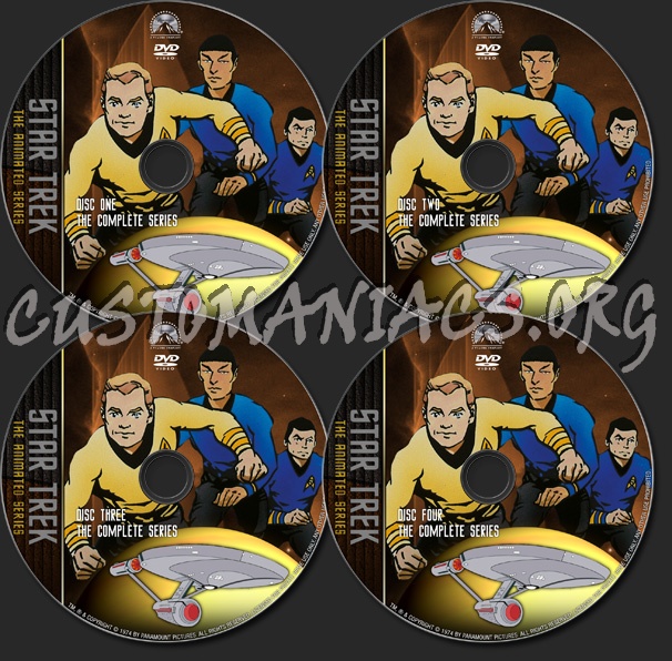 Star Trek The Animated Series - TV Collection dvd label