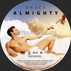 Bruce Almighty dvd label