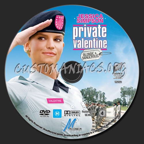 Private Valentine dvd label
