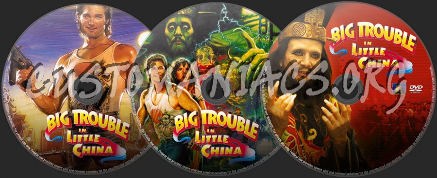 Big Trouble In Little China dvd label