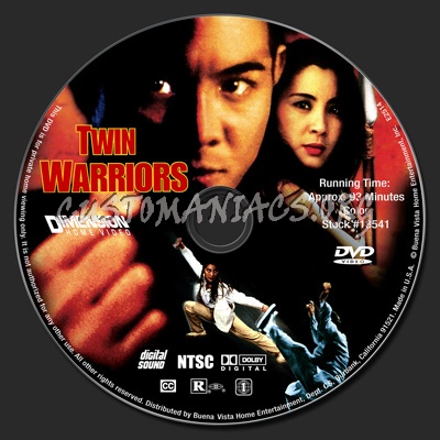 Twin Warriors dvd label