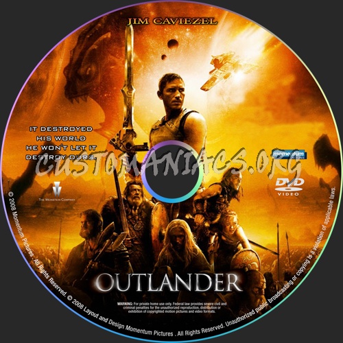 Outlander dvd label