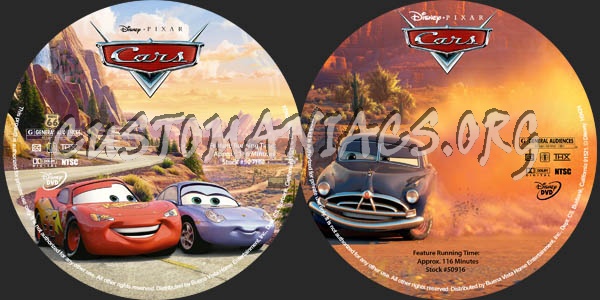 Cars dvd label
