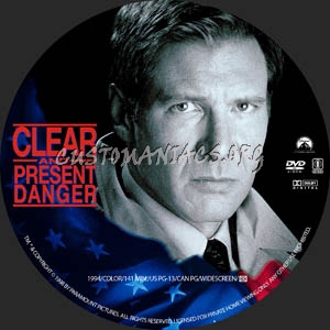Clear and Present Danger dvd label