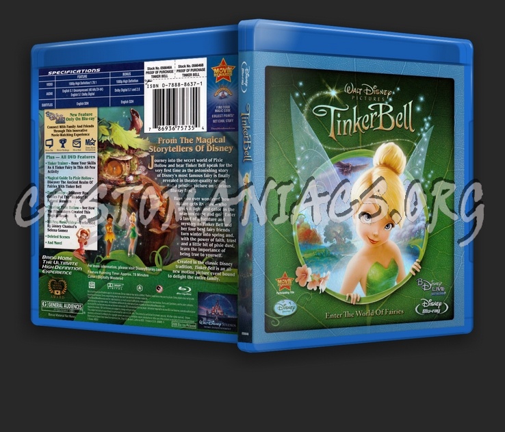 Tinker Bell blu-ray cover