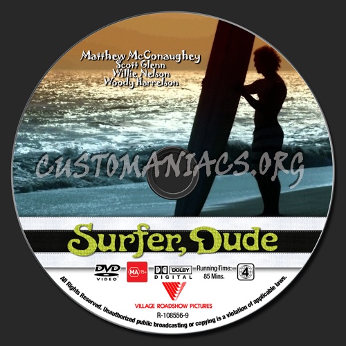 Surfer Dude dvd label