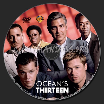 Ocean's Thirteen dvd label