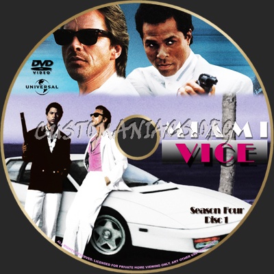 Miami Vice Season 4 dvd label