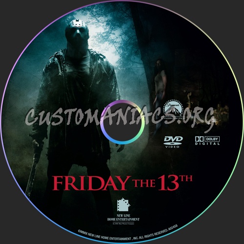 Friday the 13th dvd label