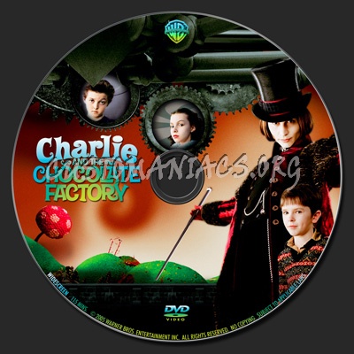 Charlie And The Chocolate Factory dvd label