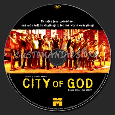 City of God dvd label