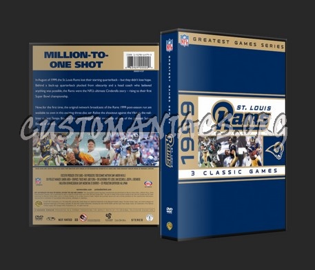St. Louis Rams (Greatest Games Series) dvd cover