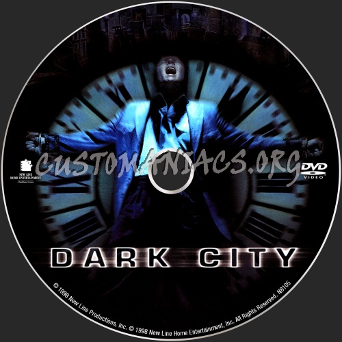 Dark City dvd label