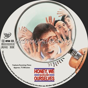 Honey, We Shrunk Ourselves dvd label