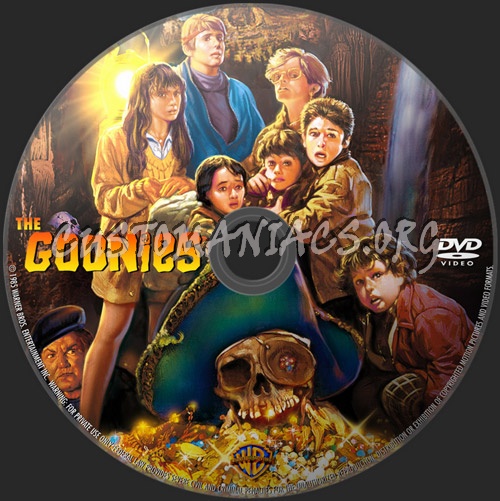 The Goonies dvd label