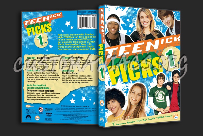 Teenick Picks 1 dvd cover