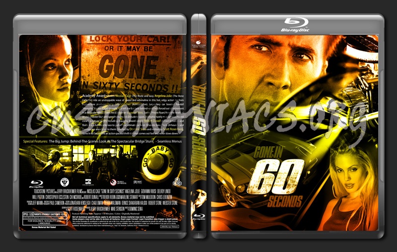 Gone in 60 Seconds blu-ray cover