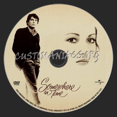 Somewhere In Time dvd label