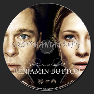 The Curious Case of Benjamin Button dvd label