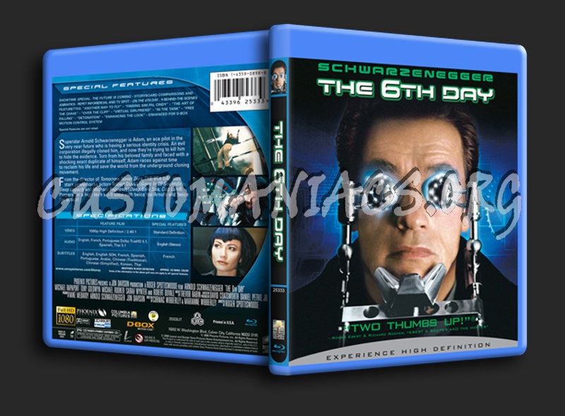 The 6th Day blu-ray cover