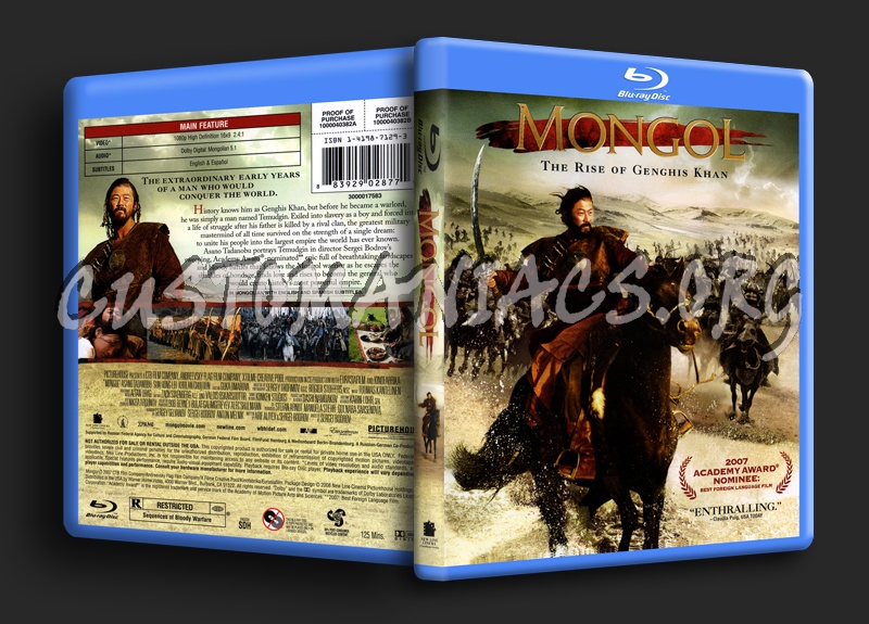 Mongol blu-ray cover