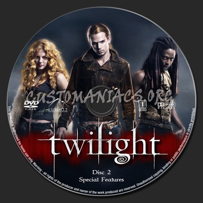 Twilight dvd label