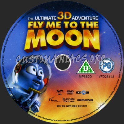 Fly Me To The Moon dvd label