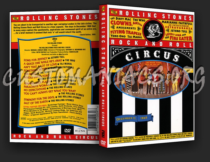 Rolling Stones: Rock and Roll Circus dvd cover