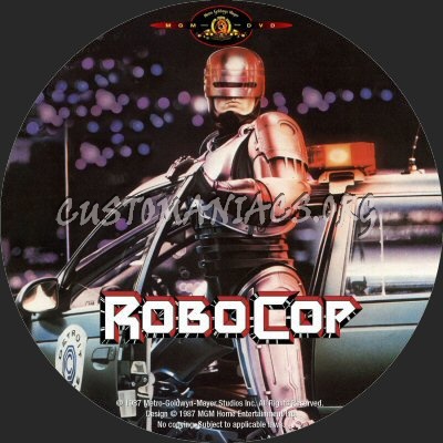 Robocop dvd label
