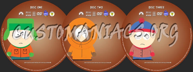 South Park Season 11 dvd label