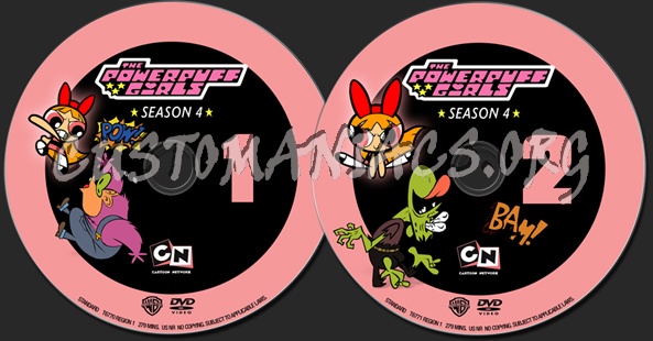 Powerpuff Girls Season 4 dvd label