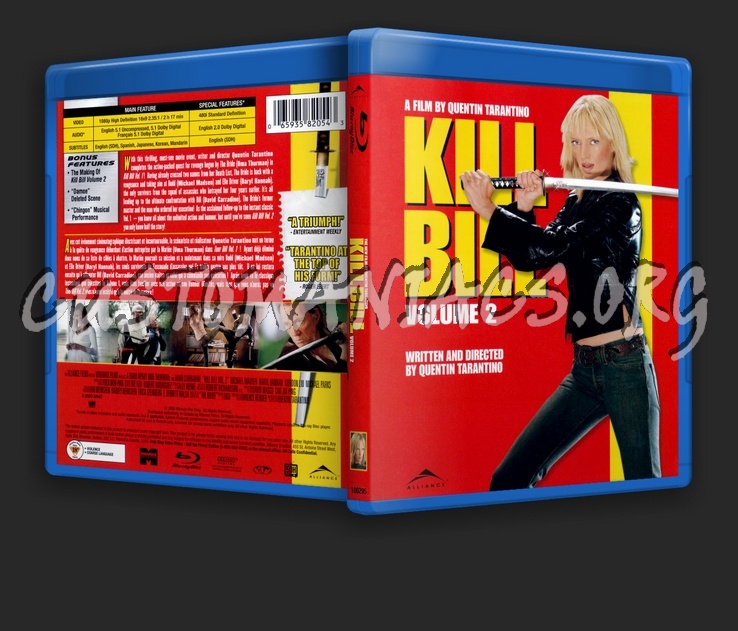 Kill Bill Volume 2 blu-ray cover