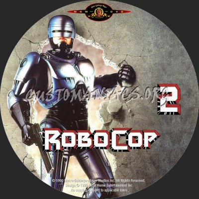 Robocop 2 dvd label