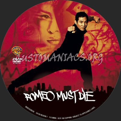 Romeo Must Die dvd label