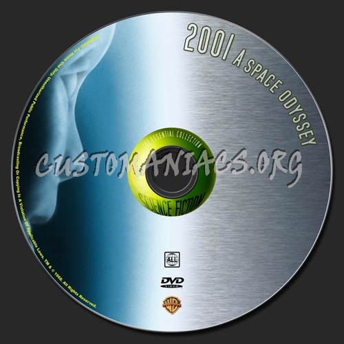 2001 A Space Odyssey dvd label