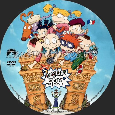 Rugrats in Paris dvd label