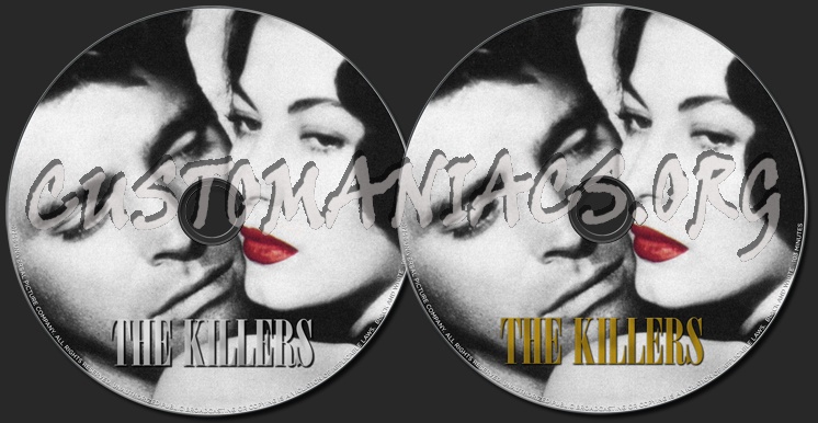 The Killers (1946) dvd label