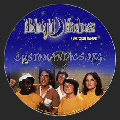 Midnight Madness dvd label