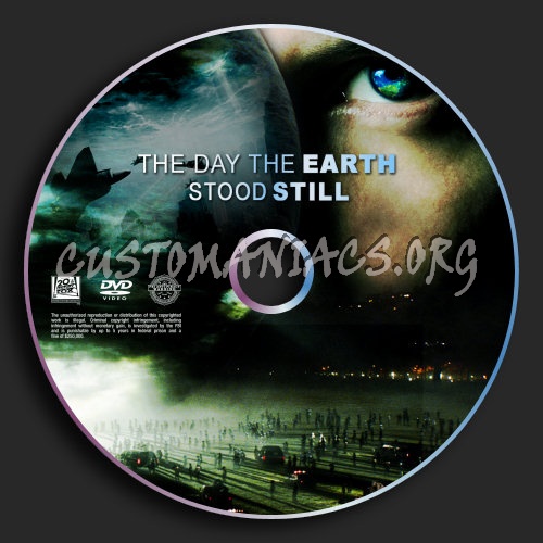 The Day The Earth Stood Still dvd label