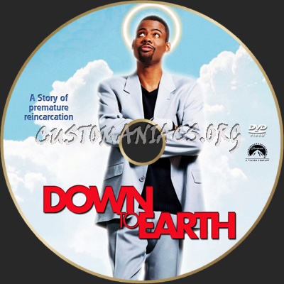 Down To Earth dvd label