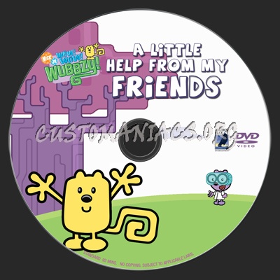 Wow Wow Wubbzy : A Little Help From My Friends dvd label